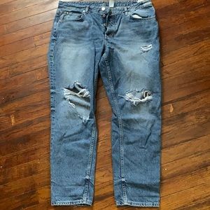 DENIM Ripped Boyfriend Jeans size 12